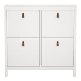 Wooden Shoe Storage Cabinet With 4 Compartments - Barcelona