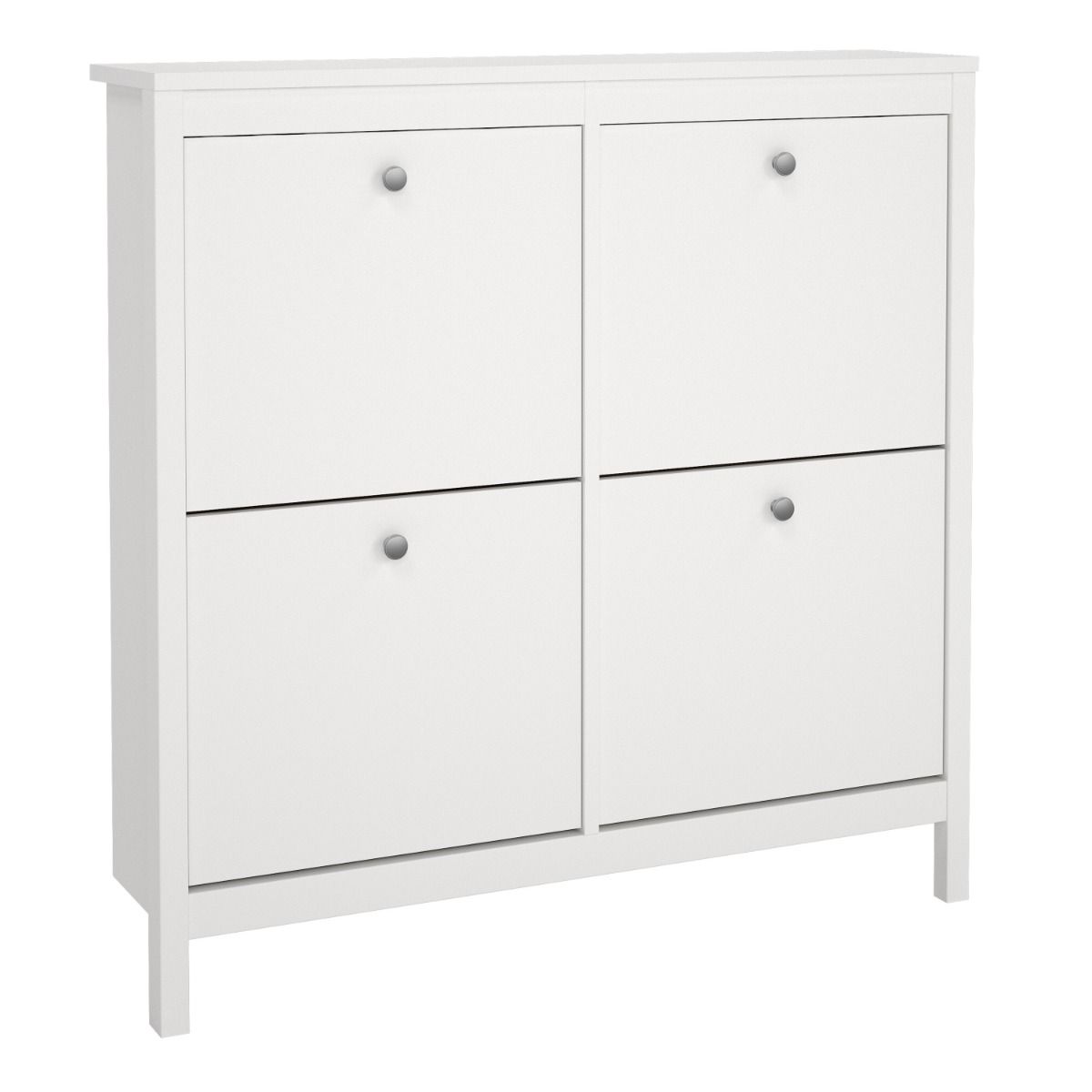 Wooden Shoe Storage Cabinet With 4 Compartments - Madrid