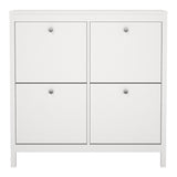 Wooden Shoe Storage Cabinet With 4 Compartments - Madrid