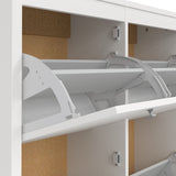 Wooden Shoe Storage Cabinet With 4 Compartments - Madrid
