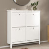 Wooden Shoe Storage Cabinet With 4 Compartments - Madrid