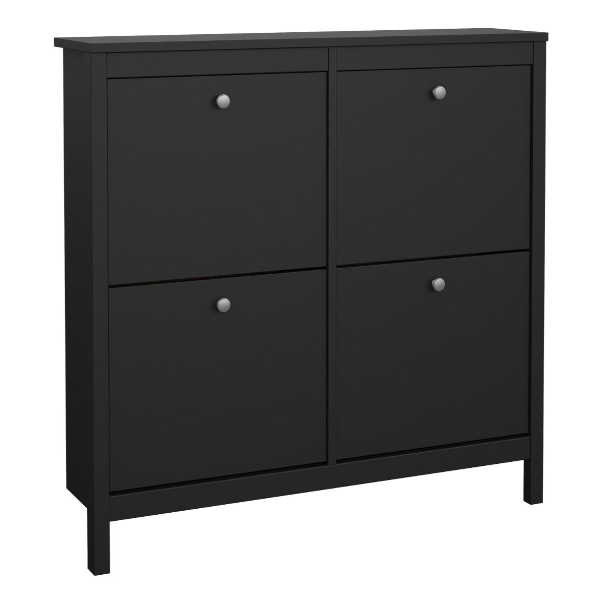 Wooden Shoe Storage Cabinet With 4 Compartments - Madrid