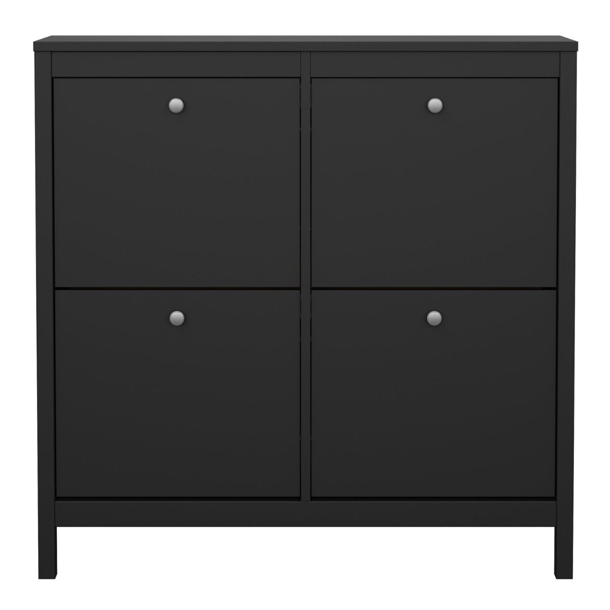 Wooden Shoe Storage Cabinet With 4 Compartments - Madrid