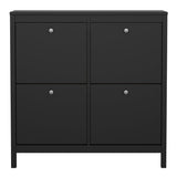 Wooden Shoe Storage Cabinet With 4 Compartments - Madrid