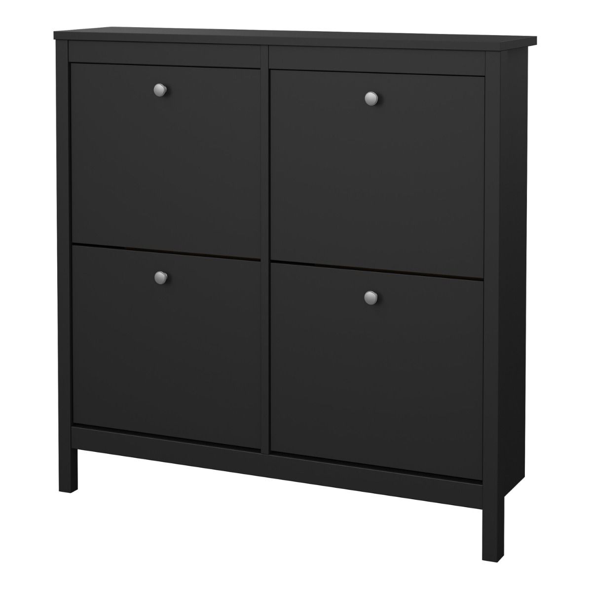Wooden Shoe Storage Cabinet With 4 Compartments - Madrid