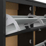 Wooden Shoe Storage Cabinet With 4 Compartments - Madrid