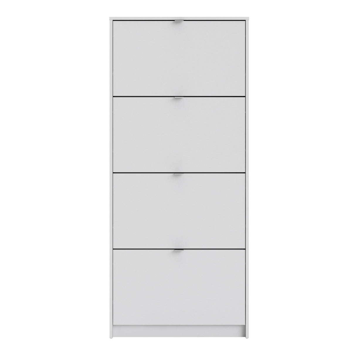 Wooden Shoe Storage Cabinet With 4 Flip Down Doors And 1 Layer - Seabrook