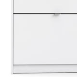 Wooden Shoe Storage Cabinet With 4 Flip Down Doors And 1 Layer - Seabrook
