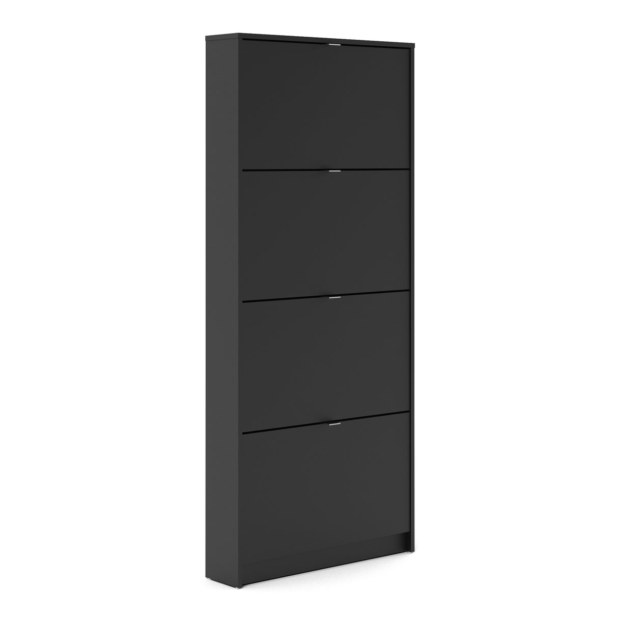 Wooden Shoe Storage Cabinet With 4 Flip Down Doors And 1 Layer - Seabrook