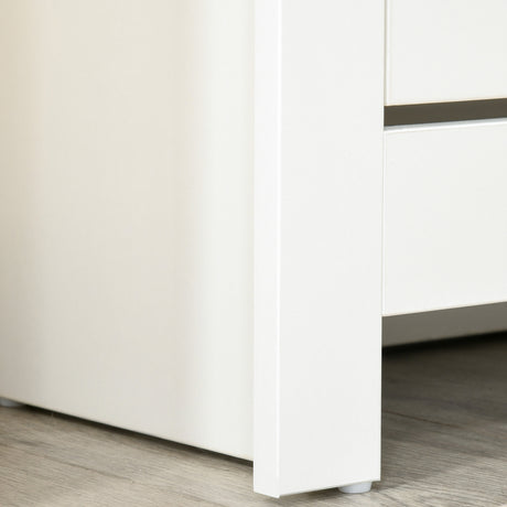 Wooden Shoe Storage Cabinet 72cm Wide With 2 Flip Doors - Velmora