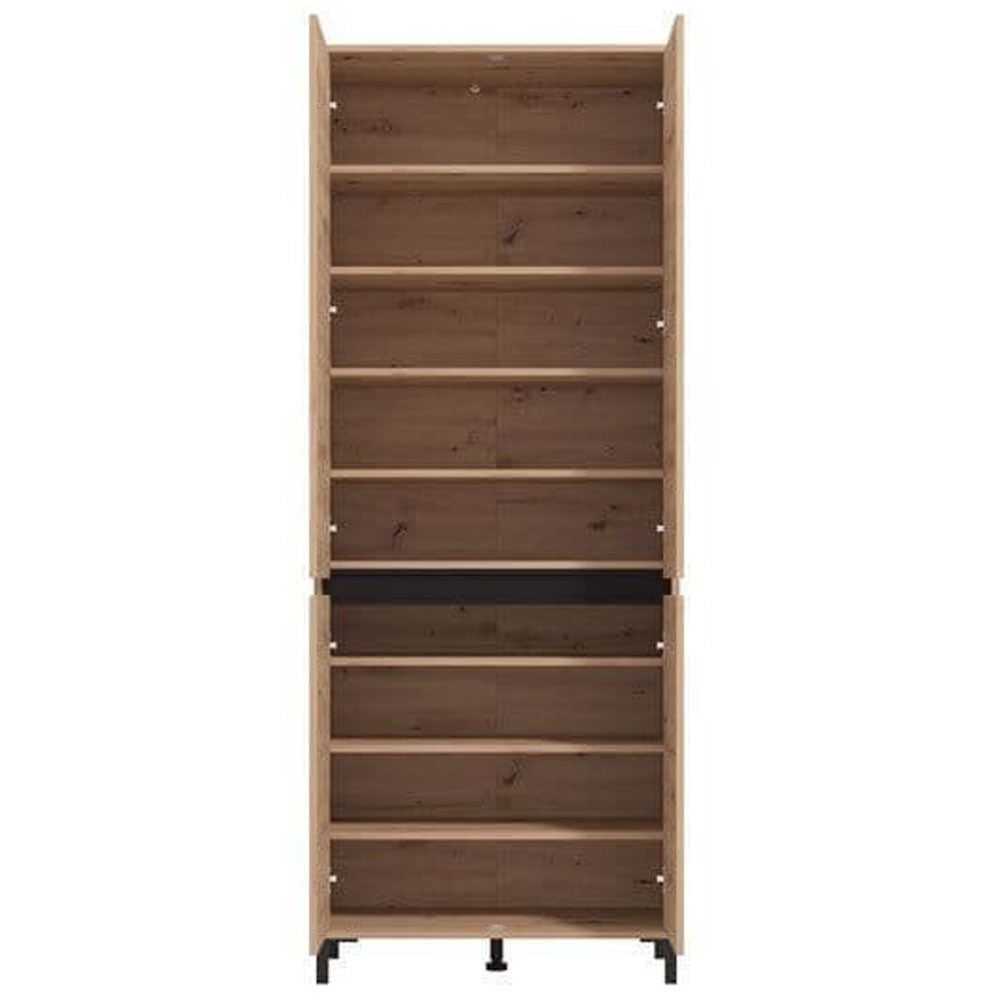 Wooden Shoe Storage Cabinet Tall With 4 Doors - Toshiba