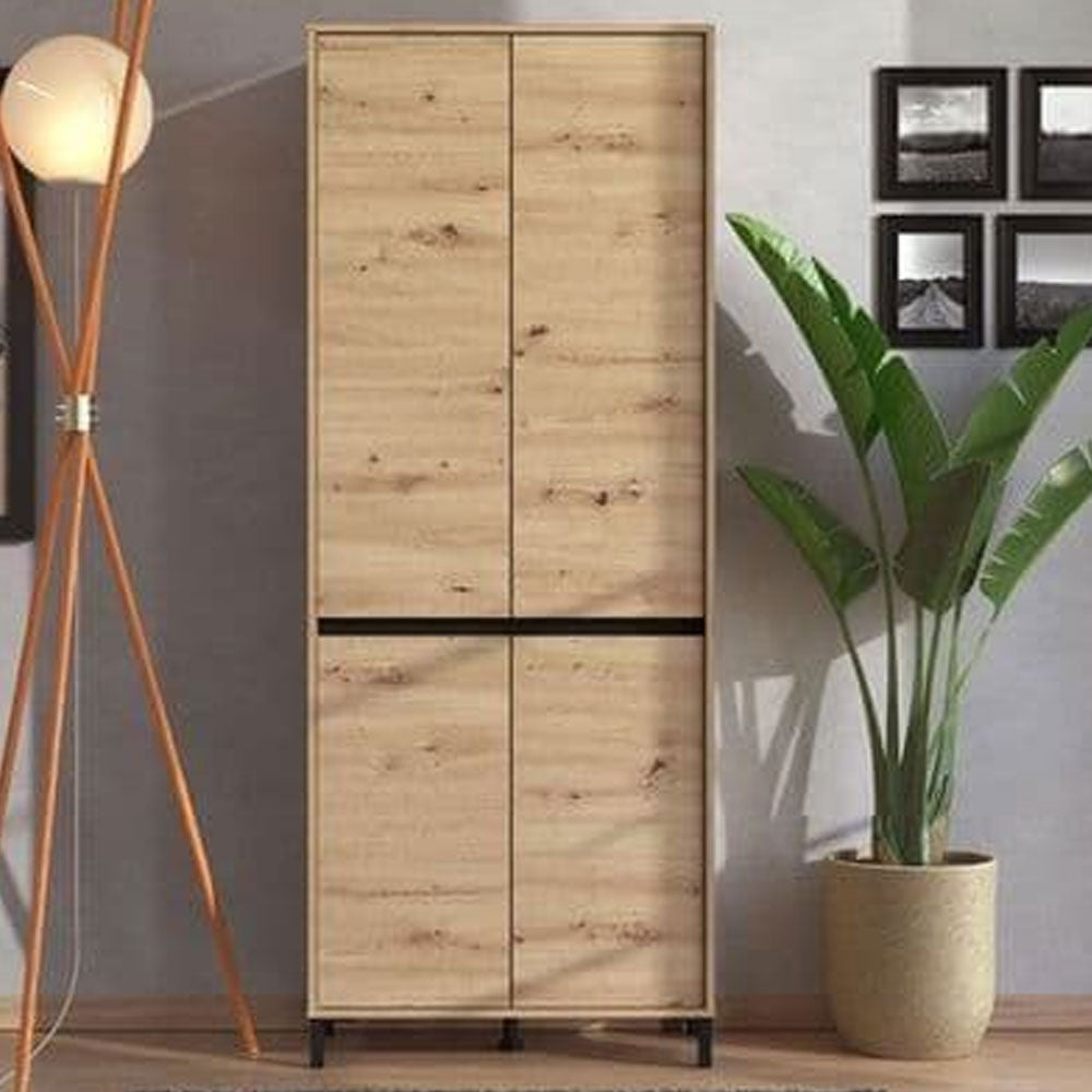Wooden Shoe Storage Cabinet Tall With 4 Doors - Toshiba