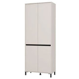 Wooden Shoe Storage Cabinet Tall With 4 Doors - Toshiba