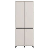 Wooden Shoe Storage Cabinet Tall With 4 Doors - Toshiba