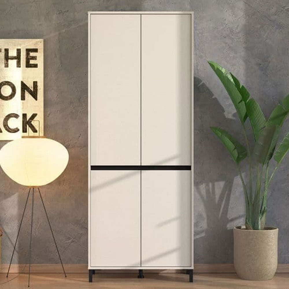 Wooden Shoe Storage Cabinet Tall With 4 Doors - Toshiba