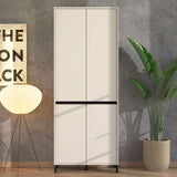 Wooden Shoe Storage Cabinet Tall With 4 Doors - Toshiba