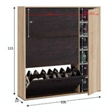 Wooden Shoe Storage Cabinet With 1 Door And 3 Flap Doors - Marion
