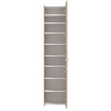 Wooden Shoe Storage Cabinet With 1 Half Mirrored Door - Oswego