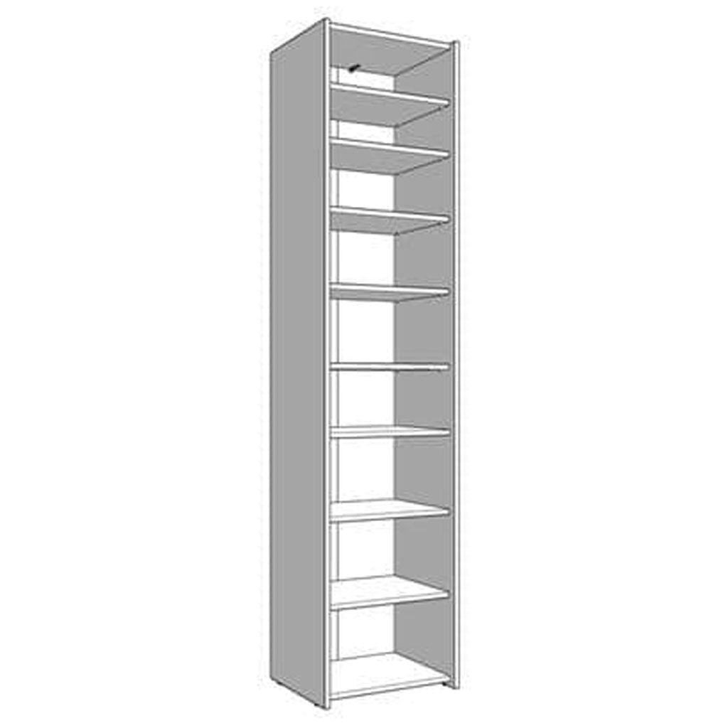 Wooden Shoe Storage Cabinet With 1 Half Mirrored Door - Oswego