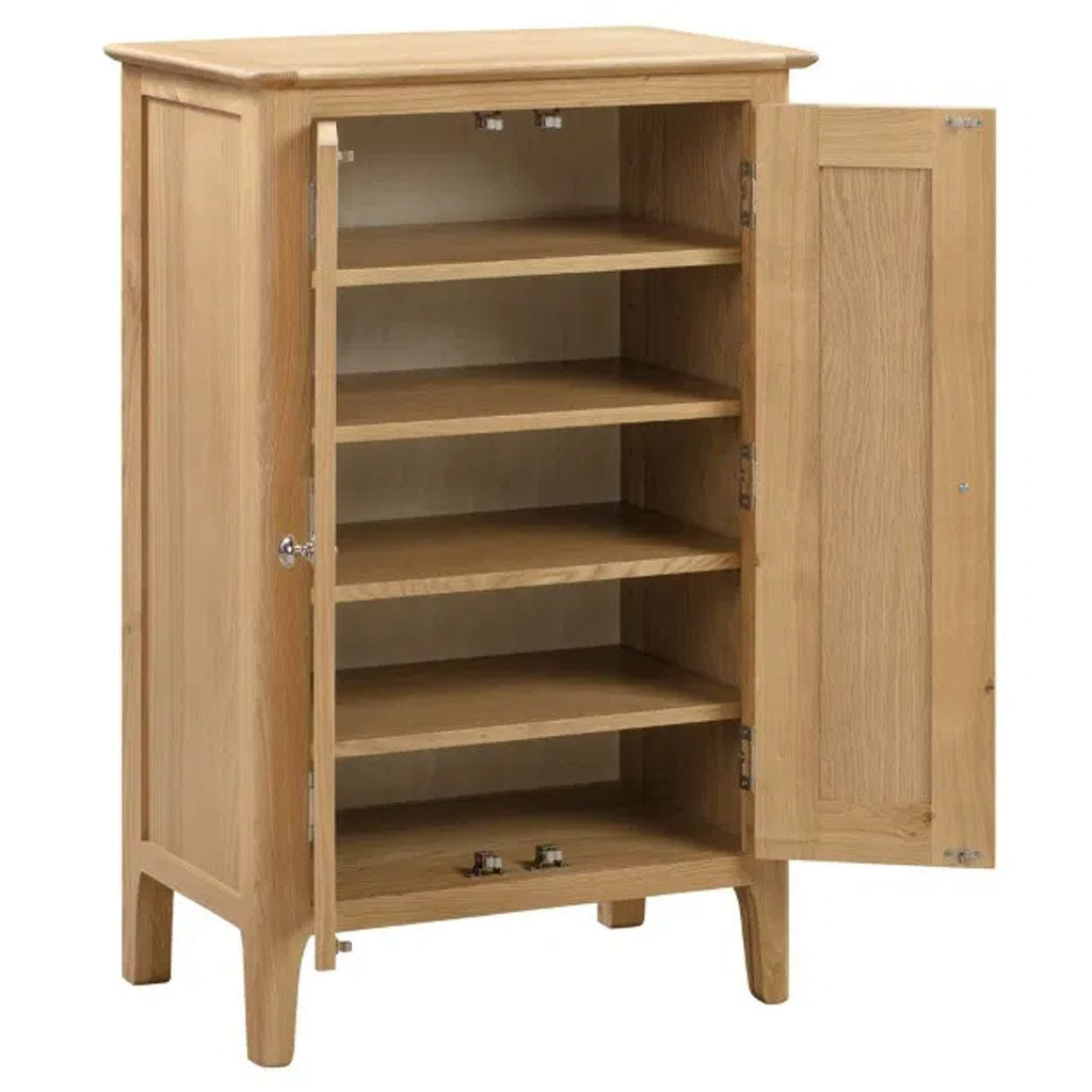 Wooden Shoe Storage Cabinet With 2 Doors - Cotswold