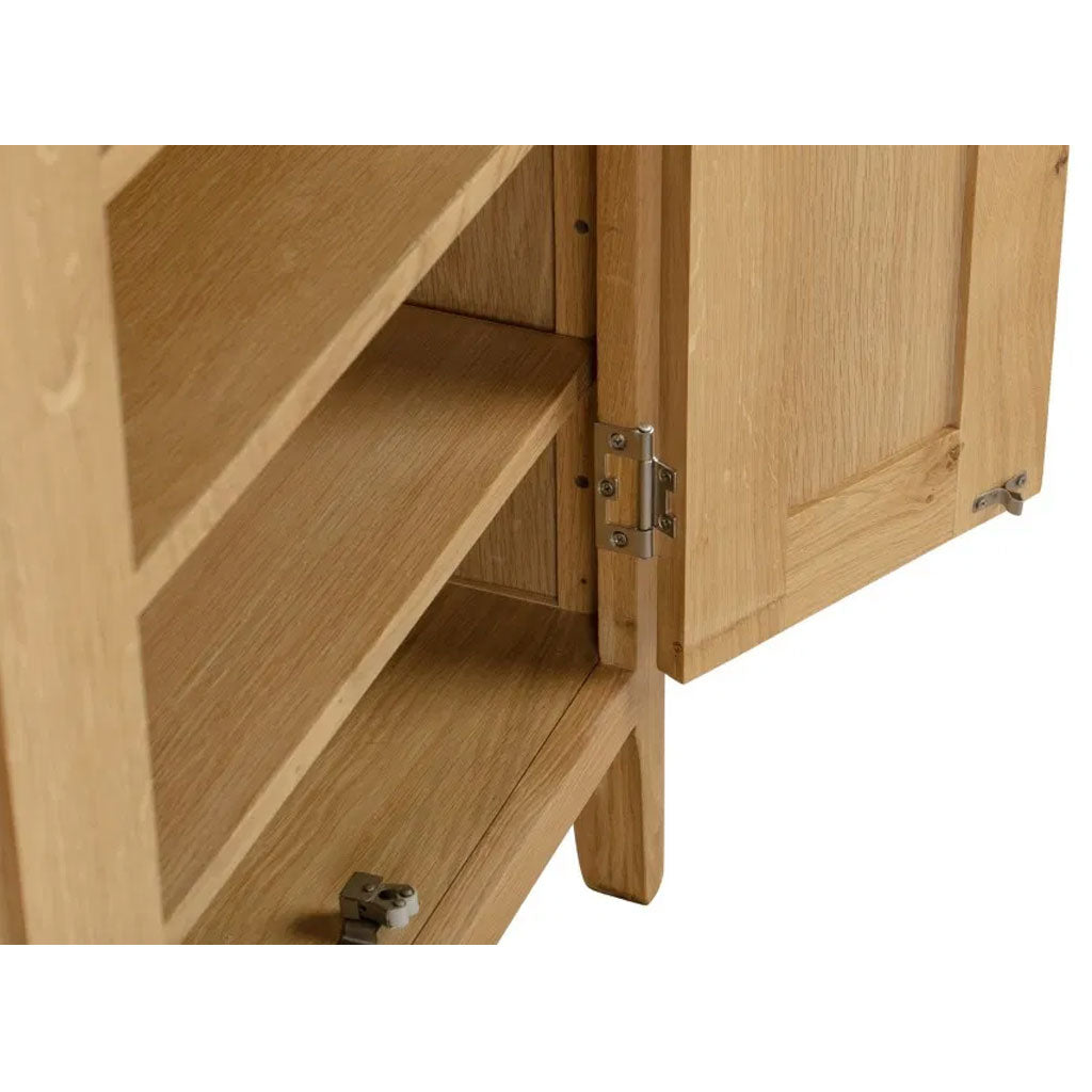 Wooden Shoe Storage Cabinet With 2 Doors - Cotswold