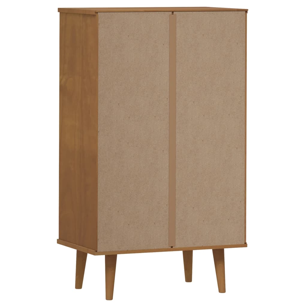 Wooden Shoe Storage Cabinet With 2 Flip Doors And 1 Drawer - Molde