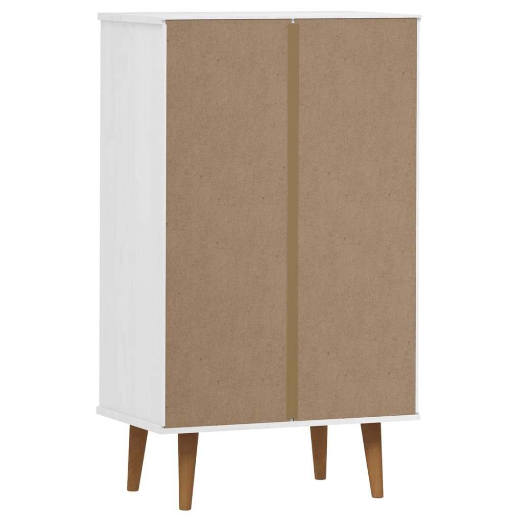 Wooden Shoe Storage Cabinet With 2 Flip Doors And 1 Drawer - Molde