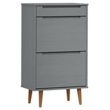 Wooden Shoe Storage Cabinet With 2 Flip Doors And 1 Drawer - Molde