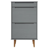 Wooden Shoe Storage Cabinet With 2 Flip Doors And 1 Drawer - Molde