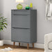 Wooden Shoe Storage Cabinet With 2 Flip Doors And 1 Drawer - Molde