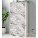 Wooden Shoe Storage Cabinet With 3 Flap Doors - Nyack