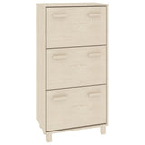 Wooden Shoe Storage Cabinet With 3 Flip Drawers - Hamar