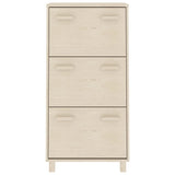 Wooden Shoe Storage Cabinet With 3 Flip Drawers - Hamar
