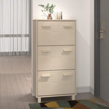 Wooden Shoe Storage Cabinet With 3 Flip Drawers - Hamar