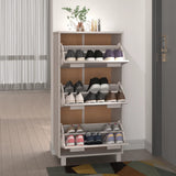 Wooden Shoe Storage Cabinet With 3 Flip Drawers - Hamar