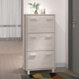 Wooden Shoe Storage Cabinet With 3 Flip Drawers - Hamar