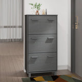Wooden Shoe Storage Cabinet With 3 Flip Drawers - Hamar