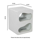 Wooden Side Table 35cm Wide - Geo