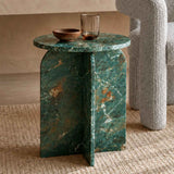 Wooden Side Table 40cm Wide Round - Arco