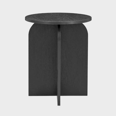 Wooden Side Table 40cm Wide Round - Arco