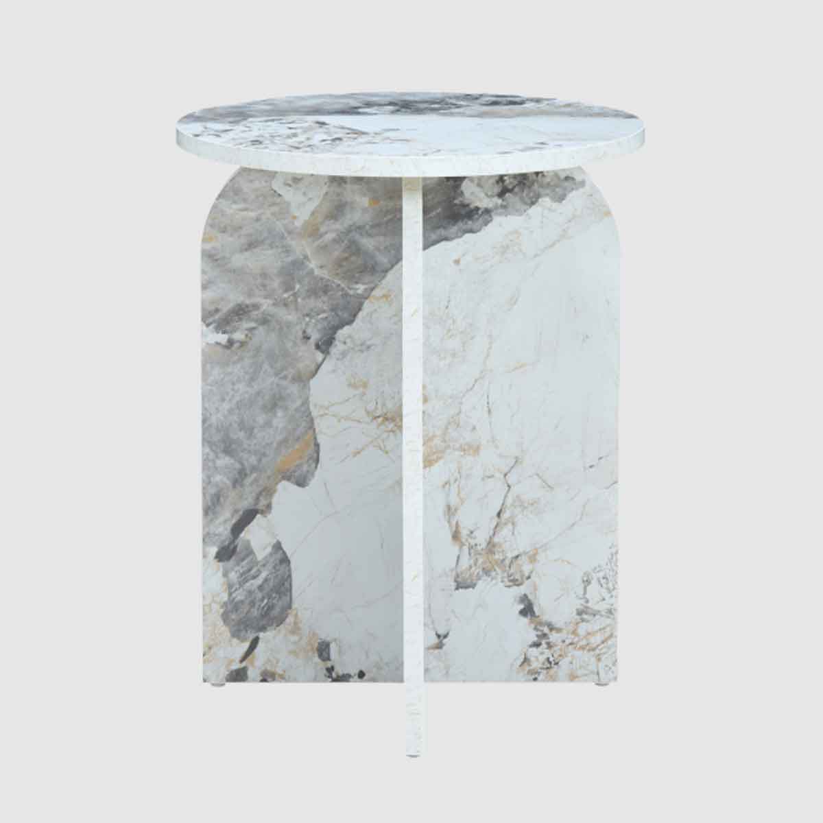 Wooden Side Table 40cm Wide Round - Arco