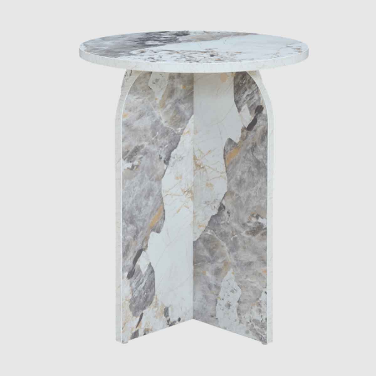 Wooden Side Table 40cm Wide Round - Arco