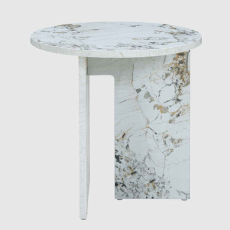 Wooden Side Table 40cm Wide Round - Aura