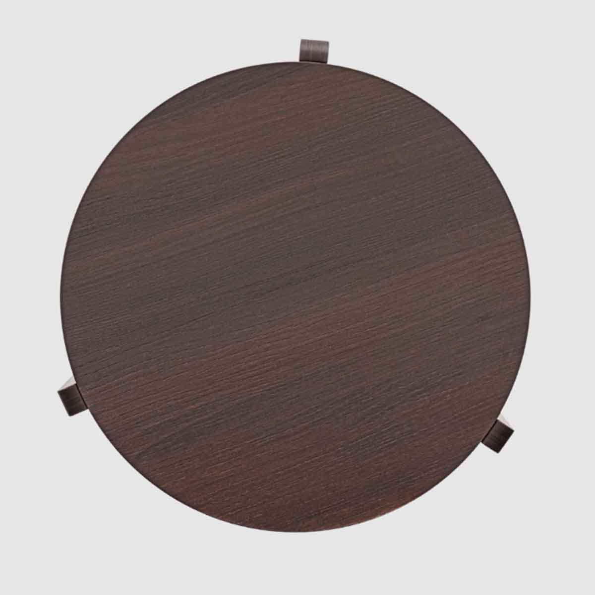 Wooden Side Table 40cm Wide Round - Halo