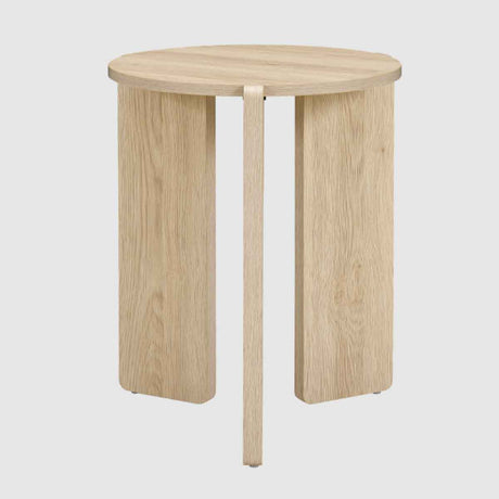 Wooden Side Table 40cm Wide Round - Halo