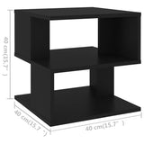 Wooden Side Table 40cm Wide - Vantage Home