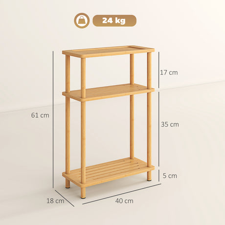 Wooden Side Table 40cm Wide With Storage Shelf - Velmora