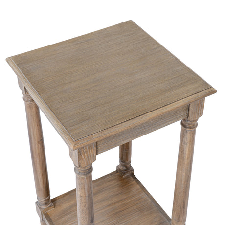 Wooden Side Table 41cm Wide Square - Emile