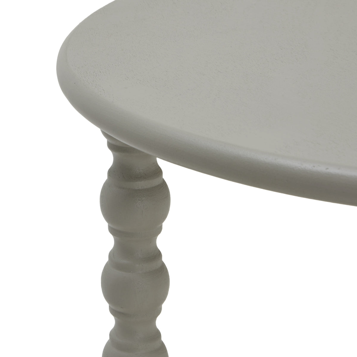 Wooden Side Table 45cm Wide Round With Shelf - Camden