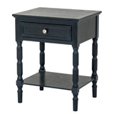 Wooden Side Table 48cm Wide With 1 Drawer - Contour
